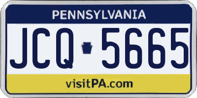 PA license plate JCQ5665