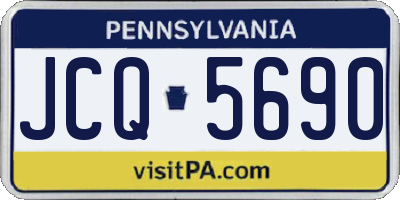 PA license plate JCQ5690