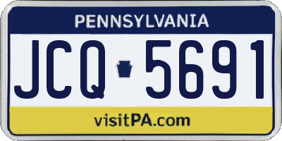 PA license plate JCQ5691