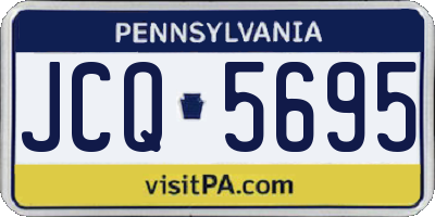 PA license plate JCQ5695