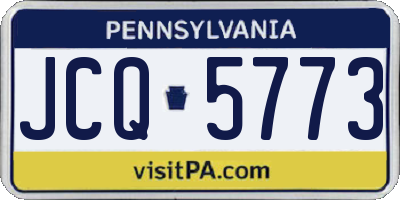 PA license plate JCQ5773
