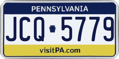 PA license plate JCQ5779