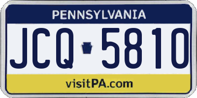 PA license plate JCQ5810