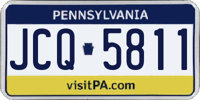 PA license plate JCQ5811