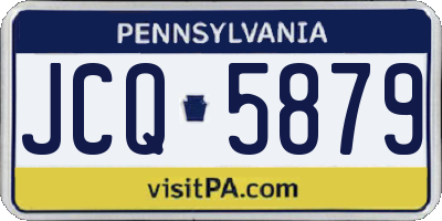 PA license plate JCQ5879