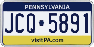 PA license plate JCQ5891