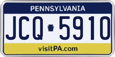 PA license plate JCQ5910