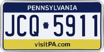 PA license plate JCQ5911