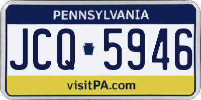PA license plate JCQ5946