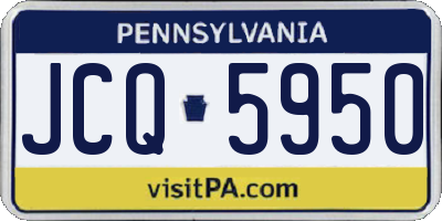 PA license plate JCQ5950