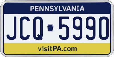 PA license plate JCQ5990