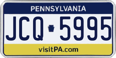 PA license plate JCQ5995