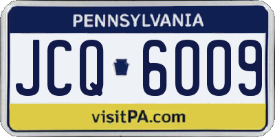 PA license plate JCQ6009