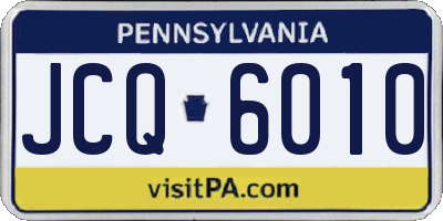 PA license plate JCQ6010