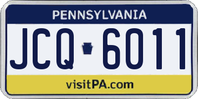 PA license plate JCQ6011