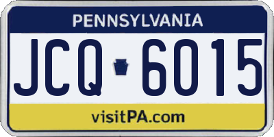 PA license plate JCQ6015
