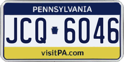 PA license plate JCQ6046