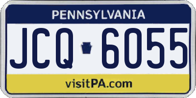 PA license plate JCQ6055