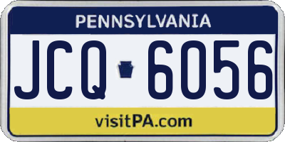 PA license plate JCQ6056