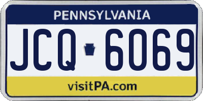 PA license plate JCQ6069