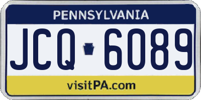PA license plate JCQ6089