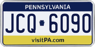 PA license plate JCQ6090