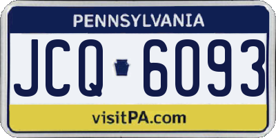 PA license plate JCQ6093
