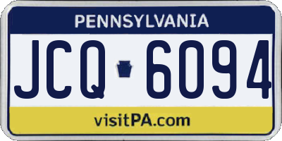 PA license plate JCQ6094