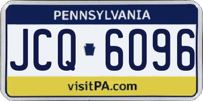 PA license plate JCQ6096
