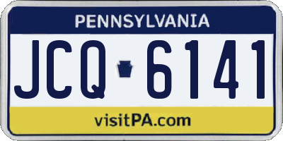 PA license plate JCQ6141