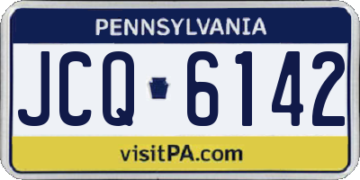 PA license plate JCQ6142