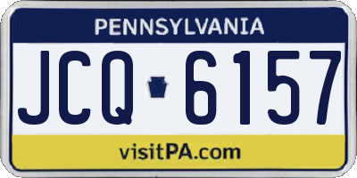 PA license plate JCQ6157