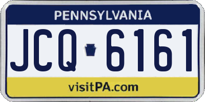 PA license plate JCQ6161