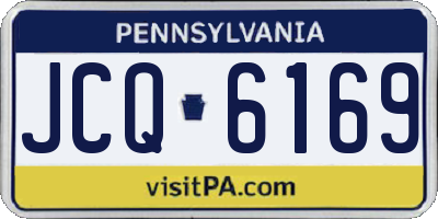 PA license plate JCQ6169