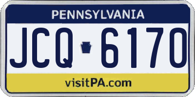 PA license plate JCQ6170