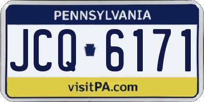 PA license plate JCQ6171