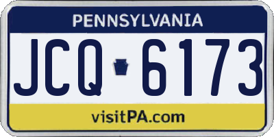 PA license plate JCQ6173