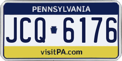 PA license plate JCQ6176