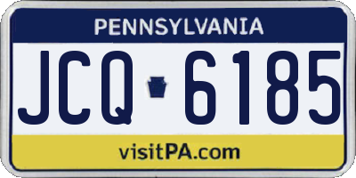 PA license plate JCQ6185