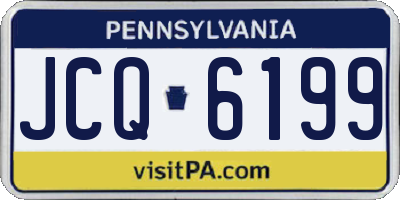 PA license plate JCQ6199