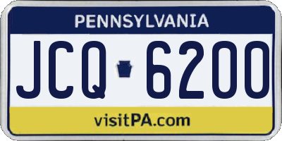 PA license plate JCQ6200
