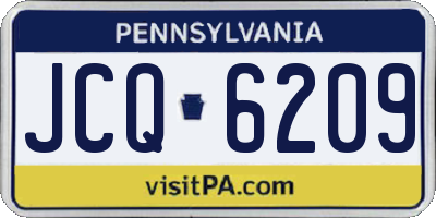 PA license plate JCQ6209
