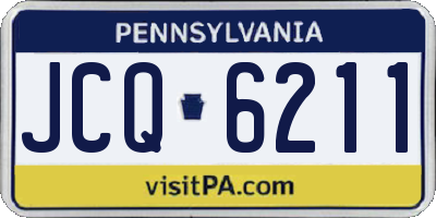 PA license plate JCQ6211