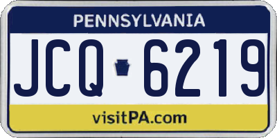 PA license plate JCQ6219