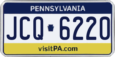 PA license plate JCQ6220