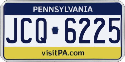 PA license plate JCQ6225