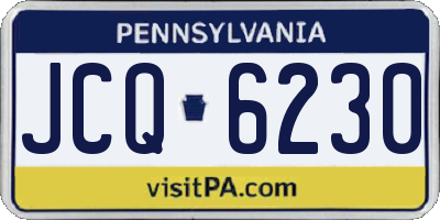 PA license plate JCQ6230