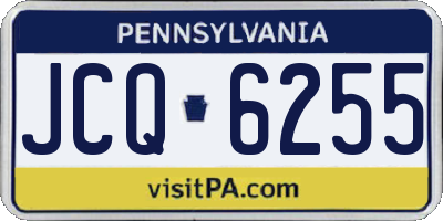 PA license plate JCQ6255