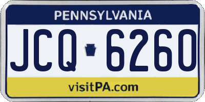 PA license plate JCQ6260