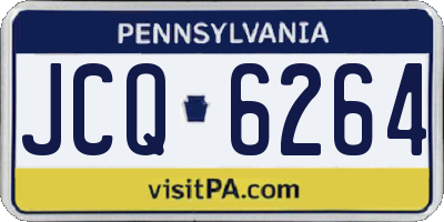 PA license plate JCQ6264
